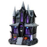 Hallmark Hauntsville Collection Vampire Manor Tabletop Decoration With Light and Sound, 9.75"