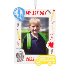 Hallmark My First Day School 2025 Photo Frame Hallmark Ornament