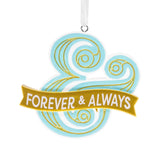 Hallmark Forever and Always Ampersand Hallmark Ornament