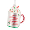 Hallmark Channel Festive Mug Glass Hallmark Ornament