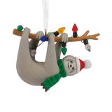 Hallmark Festive Sloth on Tree Branch Hallmark Ornament