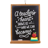 Hallmark A Teacher's Heart Blackboard Hallmark Ornament