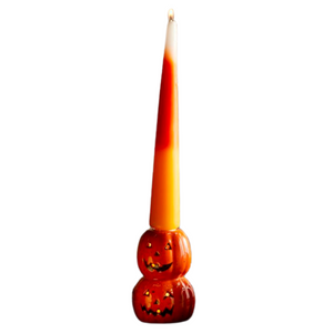 Halloween Candy Corn Figural Taper Candle
