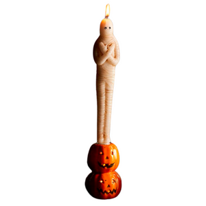 Halloween Mummy Figural Taper Candle