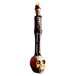 Halloween Skeleton Figural Taper Candle