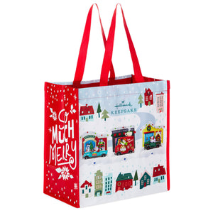 Hallmark 2023 Happy Holiday Parade Tote Bag, 13.75"