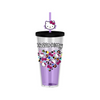 Hello Kitty Jungle Heart 24 Oz. Plastic Cold Cup with Lid and Topper Straw