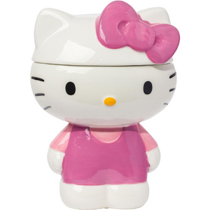 Large Sanrio Hello Kitty 3D Sculpted Ceramic Cookie Snack Jar
