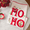 Ho Ho Ho Vintage Santa and Friends Tea Towel, 18x26