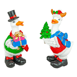 Holiday Goose with Knit Sweater Standing Figurine 5.5"