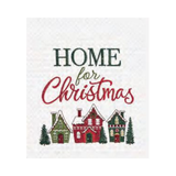Home For Christmas Village Towel