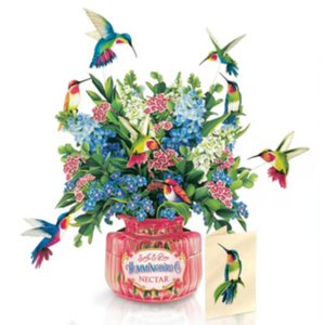Hummingbird Oasis Fresh Cut Paper Flowers Pop-Up Bouquet