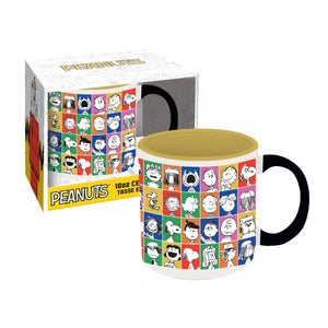 Snoopy and the Peanuts Gang Cast Faces Ceramic Mug 18 Oz.