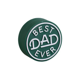 Hallmark Charmers Best Dad Ever Green Silicone Charm