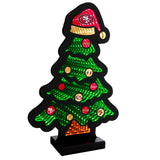 Infinity LED Light NFL San Francisco 49ers Christmas Tree with Ornaments 16"