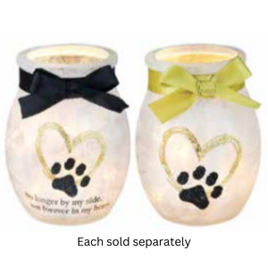 In My Heart Pet Bereavement Small Jar with Ribbon