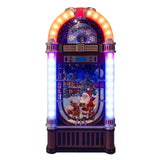 Musical Retro Juke Box Glitter Water Lantern Globe 13"