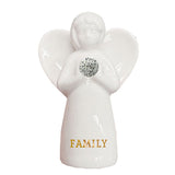 Hallmark Dalmatian Stone Angel of Family Mini Figurine, 2"