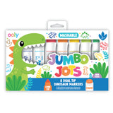 Jumbo Jots Dual Tip Cone & Stamp Markers Dinosaur