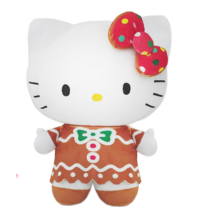 10.5" Sanrio Hello Kitty in Gingerbread Dress Christmas Stuffed Plush