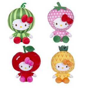 13" Hello Kitty Fruit Dress Up Stuffed Plush Animal