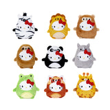 3" Hello Kitty Jungle Animal Dress Up Cutie Bean Stuffed Plush