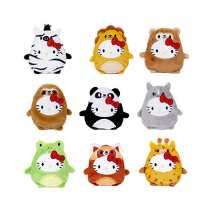 3" Hello Kitty Jungle Animal Dress Up Cutie Bean Stuffed Plush