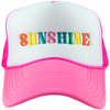 Sunshine Hot Pink & White Katydid Embroidered Trucker Hat