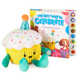 Hallmark The Best Way to Celebrate Interactive Cupcake Plush and Book With Sound
