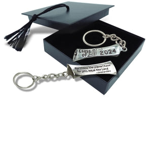 Jeremiah 29:11/2024 Diploma Graduation Key Ring Boxed Gift