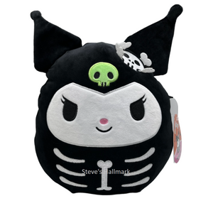 Halloween Squishmallow Sanrio Kuromi in Skeleton Costume 8" Stuffed Plush by Kelly Toy