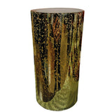 Gold Mercury Glass Water Fountain Candle with Remote Control