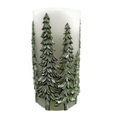 Pine Tree Water Fountain Candle with Remote Control 4" x 8"