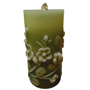 Green Jasmine Water Fountain Candle with Remote Control