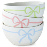 Hallmark Lacey Chabert Collection Pastel Bow Ceramic Bowls, Set of 3
