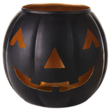 Hallmark Large Black Metal Jack-o'-Lantern Candle Holder