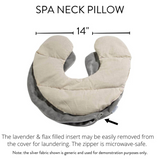 Lavender Spa Neck Pillow in Lilac Dot Fabric