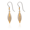 Silver Forest Layered Mixed Metal Shapes Pierced Earrings