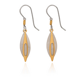 Silver Forest Layered Mixed Metal Shapes Pierced Earrings