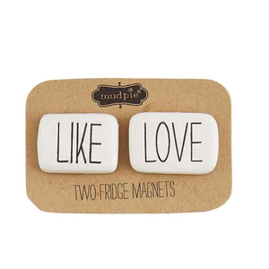 Bistro Fridge Magnets Set of 2 - Like Love