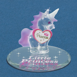 Glass Baron Little Princess Unicorn Glass Figurine