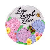 Butterfly and Hydrangea Live Laugh Love Stepping Stone