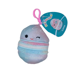 Squishmallow Lizma the Macaron 3.5" Clip Stuffed Plush By Kelly Toy
