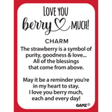 Love You Berry Much Strawberry Token Charm