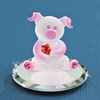 Glass Baron Loveable Pig Glass Figurine