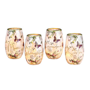Generation Love Pre-Lit 5.25" Vase Available in Mom, Daughter, Grandma, Sister