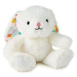Hallmark White Bunny With Patchwork Ears Easter Plush, 8"