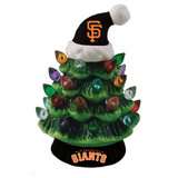 MLB San Francisco Giants LED Light Up Ceramic Christmas Tree 8"