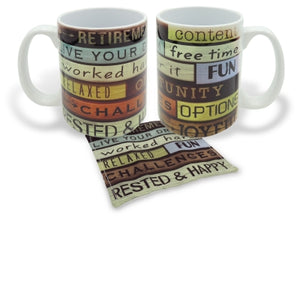 Multiwood Retirement Sublim Boxed Mug