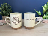 God Is With You Pottery Mug